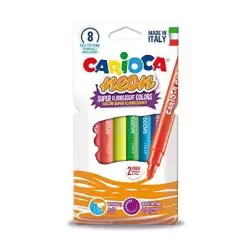 (42785) CARIOCA ROTULADORES NEÓN COLORES SURTIDOS ESTUCHE 8 UD