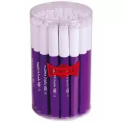 (43380/26) CARIOCA ROTULADOR JUMBO PUNTA GRUESA LILA BOTE 30 UD