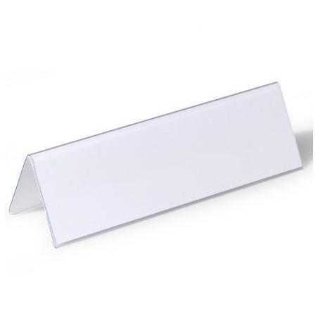 (805219) DURABLE PORTANOMBRES DE MESA 61X210MM TRANSPARENTE