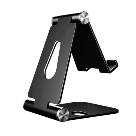 (MS2PM-090) AISENS SOPORTE DE SOBREMESA TAMAÑO M AJUSTABLE 2 PIVOTES PARA MOVIL/TABLET NEGRO