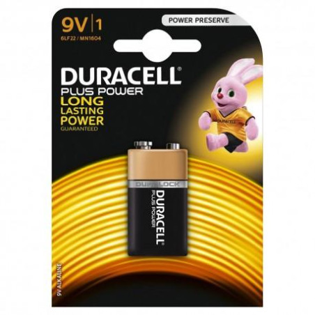 (940278) DURACELL PILAS PLUS 6LR61 ALCALINAS 9V PACK-1
