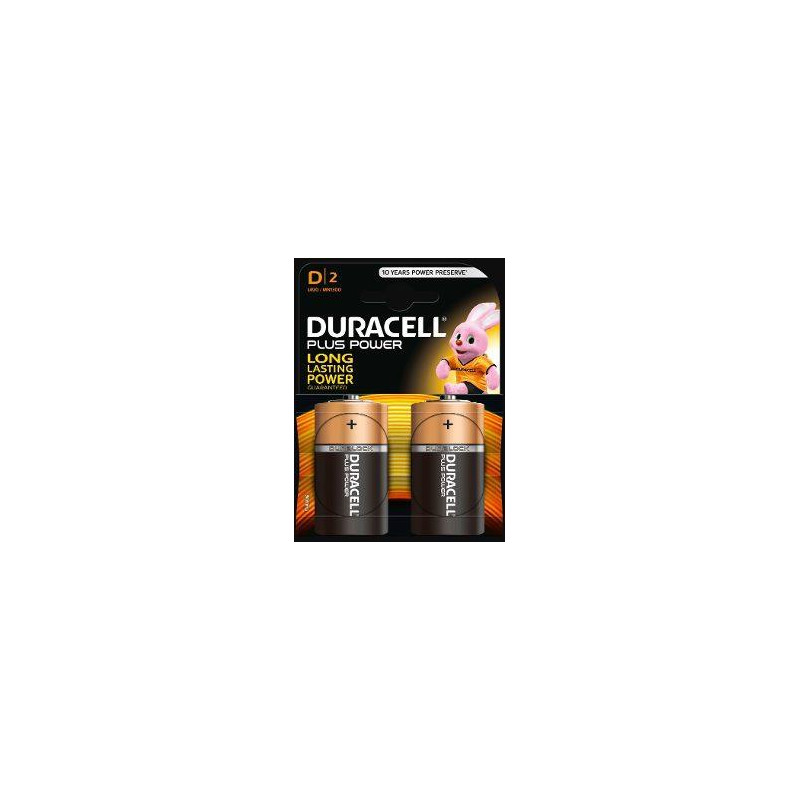 (940281) DURACELL PILAS PLUS POWER L2 DLR20 ALCALINAS D 1.5V PACK-2