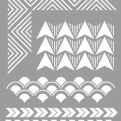 (090021) LA PAJARITA STENCIL ST-21 PLANTILLA DECORATIVA MODELO GEOMETRIC