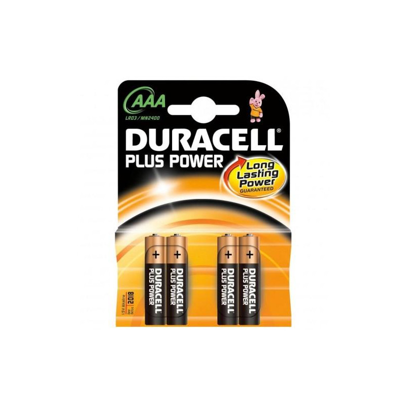 (942796) DURACELL PILAS PLUS POWER LR03 ALCALINAS AAA 1.5V PACK-4