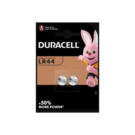 (950383) DURACELL PILA ALCALINA ESPECIAL LR44 DE BOTÓN 1
