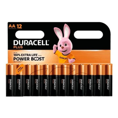 (DPBLR6B12) DURACELL PILAS PLUS POWER  BOOST LR06 ALCALINAS AA 1.5V BLISTER 12
