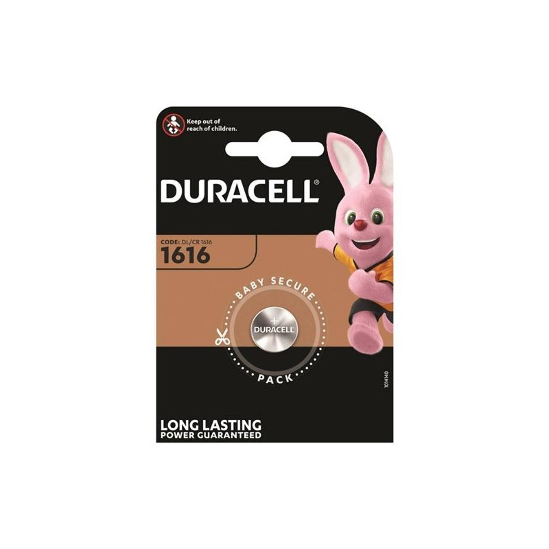 (DUR03033) DURACELL PILA BOTÓN CR1616 3V -BLISTER 1U-