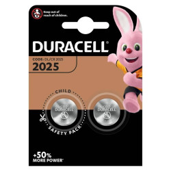 (DRB20252) DURACELL PILAS PLANAS DE LITIO 3V - CR2025 BLISTER 2
