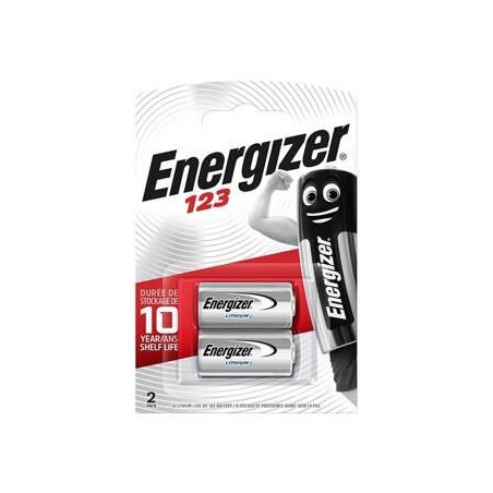 (EGBCR1232) ENERGIZER PILA LITIO FOTO CR123 3V BLISTER -2U-