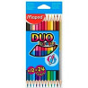 (829600FC) MAPED LÁPICES DE COLORES DUO COLOR´PEPS BICOLOR SURTIDOS ESTUCHE DE 12 UD