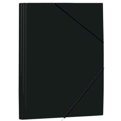 (1085P4) MARIOLA CARPETA CON GOMAS Y SOLAPAS FOLIO POLIPROPILENO 450 MICRAS NEGRO