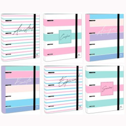 (2397FR-EX) MARIOLA CARPETA ANILLAS MIXTAS 4X40MM CARPEBLOCK C/RECAMBIO 100H C/GOMA CARTÓN FORRADO DISEÑOS SURTIDOS