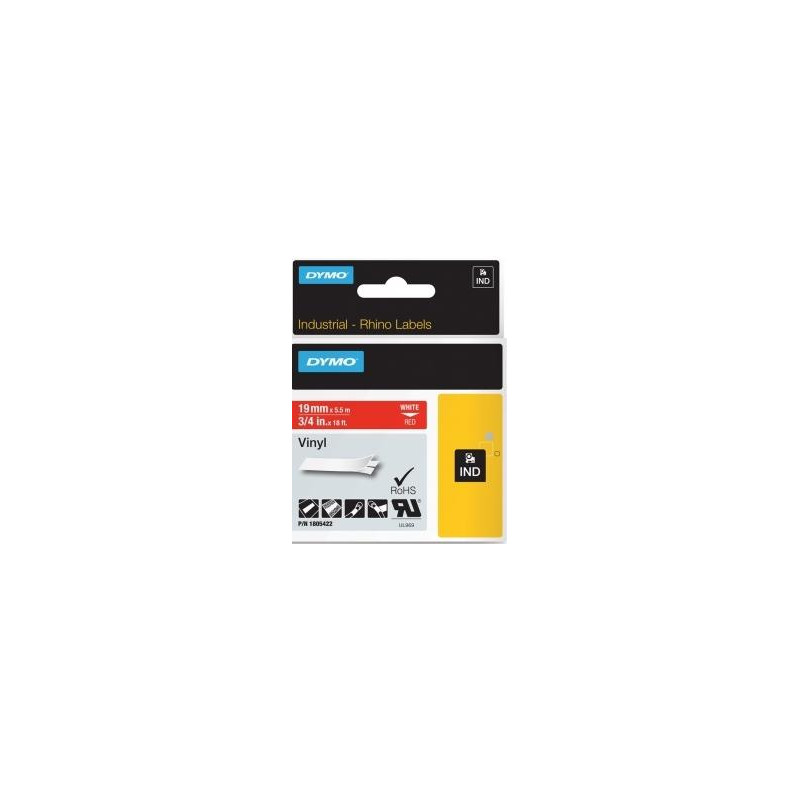 (1805422) DYMO RHINO CINTA DE ETIQUETAS INDUSTRIAL ADHESIVA ID1-19
