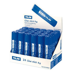 (4410924) MILAN PEGAMENTO BARRA 8GR CAJA EXPOSITORA -24UD-