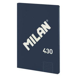 (57242G48B) MILAN LIBRETA ENCOLADA A4 48H PAPEL 95GR 1 LÍNEA 7MM SERIE 1918 AZUL