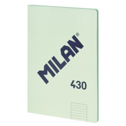 (57242G48GR) MILAN LIBRETA ENCOLADA A4 48H PAPEL 95GR  1 LÍNEA 7MM SERIE 1918 VERDE
