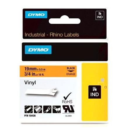 (18436) DYMO RHINO CINTA DE ETIQUETAS INDUSTRIAL ADHESIVA ID1-19