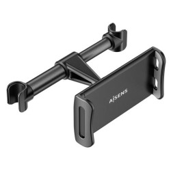(MSC1P-107) AISENS SOPORTE DE COCHE AJUSTABLE 1 PIVOTE PARA REPOSACABEZAS PARA TELEFONO/TABLET NEGRO
