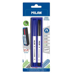 (BWM10402) MILAN MARCADORES PIZARRA BLANCA C/SURTIDOS 4 UD + 1 BORRADOR MAGNÉTICO BLÍSTER