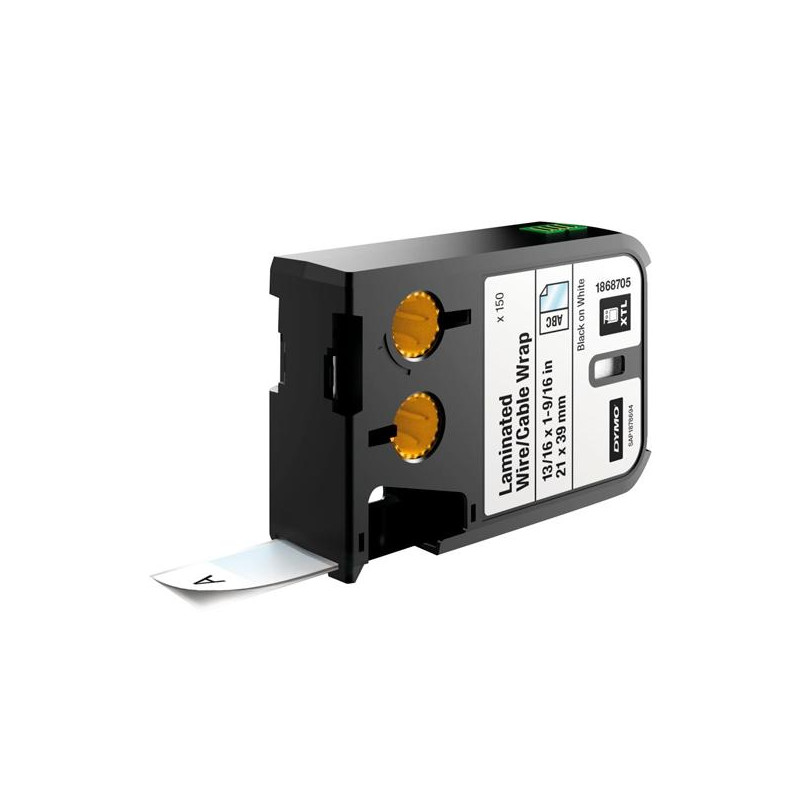 (1868705) DYMO RHINO CINTA DE TRANSFERENCIA TÉRMICA BLANCA LAMINADA DE 21X39MM