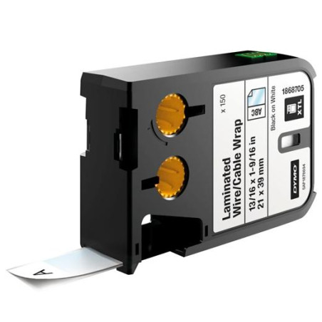 (1868705) DYMO RHINO CINTA DE TRANSFERENCIA TÉRMICA BLANCA LAMINADA DE 21X39MM