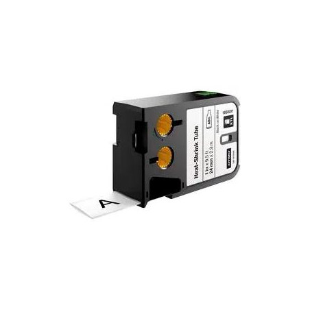 (1868811) DYMO RHINO TUBO TERMORRETRACTIL NEGRO SOBRE BLANCO 24MM