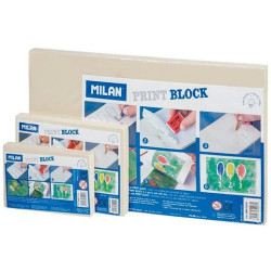 (GMM153009) MILAN PLANCHA DE GRABADO PRINT BLOCK GRANDE 15X30X0,9 CM