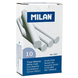 (1037) MILAN TIZAS BLANCAS (SULFATO DE CALCIO) CAJA DE 10UD