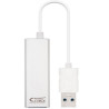 (10.03.0401) NANOCABLE CONVERSOR USB 3.0 A ETHERNET GIGABIT 10/100/1000 MBPS BLANCO 15CM