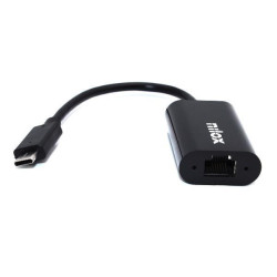 (NXADAP06) NILOX CABLE ADAPTADOR USB C  A RJ45 M/H NEGRO