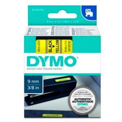 (S0720730) DYMO CINTA DE TRANSFERENCIA TERMICA D1 40918. NEGRO SOBRE AMARILLO DE 9MMX7M. POLIESTER AUTOADHESIVA