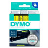 (S0720730) DYMO CINTA DE TRANSFERENCIA TERMICA D1 40918. NEGRO SOBRE AMARILLO DE 9MMX7M. POLIESTER AUTOADHESIVA