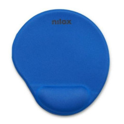 (NXMPE02) NILOX ALFOMBRILLA ERGONOMICA PARA RATON AZUL