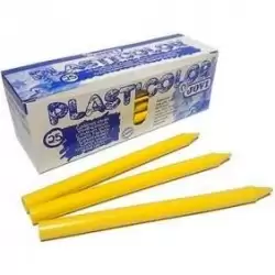 (92501) JOVI CERAS PLÁSTICAS CRAYONS STUDENT UNICOLOR AMARILLO CAJA 25 UD