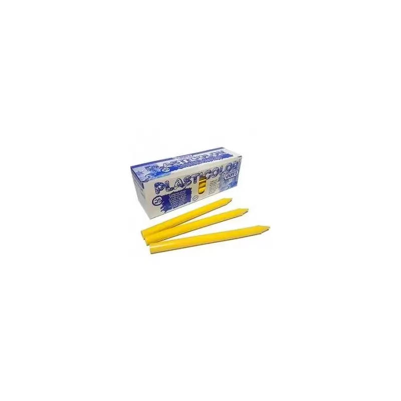 (92501) JOVI CERAS PLÁSTICAS CRAYONS STUDENT UNICOLOR AMARILLO CAJA 25 UD