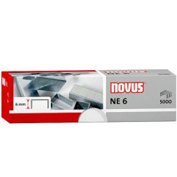 (042-0000) NOVUS GRAPAS NE 6 PARA GRAPADORAS ELÉCTRICAS CAJA -5000U-