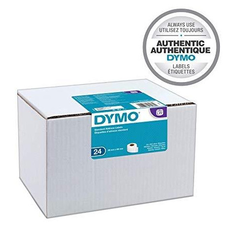(S0722360) DYMO CINTA DE ETIQUETAS DE ENVÍO BLANCO DE 28X89MM (24 ROLLOS) PARA ROTULADORA LABELWRITER