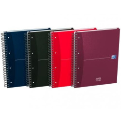 (100104738) OXFORD CUADERNO OFFICE ESSENTIALS EUROPEANBOOK 4 MICROPERFORADO 120H A4+ 5X5 C/SEPARADORES T/EXTRADURAS C/SURTIDOS