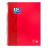 (100430198) OXFORD CUADERNO CLASSIC EUROPEANBOOK 1 WRITE&ERASE 80H A4+ 5X5MM MICROPERFORADO T/EXTRADURA ROJO