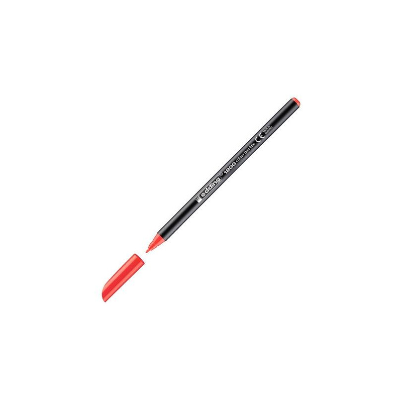 (1200-02) EDDING ROTULADOR 1200 PUNTA FINA ROJO