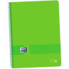 (400149421) OXFORD CUADERNO LIVE&GO EUROPEANBOOK 1 80H A4+ 5X5MM MICROPERFORADO T/PLÁSTICO PACK 5 UD VERDE