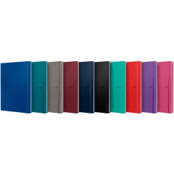 (400154950) OXFORD CUADERNO COSIDO SIGNATURE 80H B5 1 LÍNEA TAPA EXTRADURA SÍMIL PIEL C/SURTIDOS VIVOS