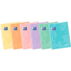 (400172932) OXFORD LIBRETA GRAPADA EASYBOOK 48H A4 4X4MM TAPA DE PLÁSTICO C/SURTIDOS PASTEL