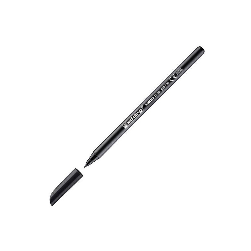 (1200-01) EDDING ROTULADOR 1200 PUNTA FINA NEGRO