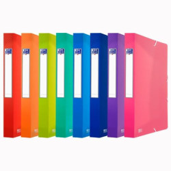 (400146995) OXFORD CARPETA DE PROYECTOS URBAN PP TRANSLÚCIDO LOMO 40MM CON GOMAS A4+ COLORES SURTIDOS