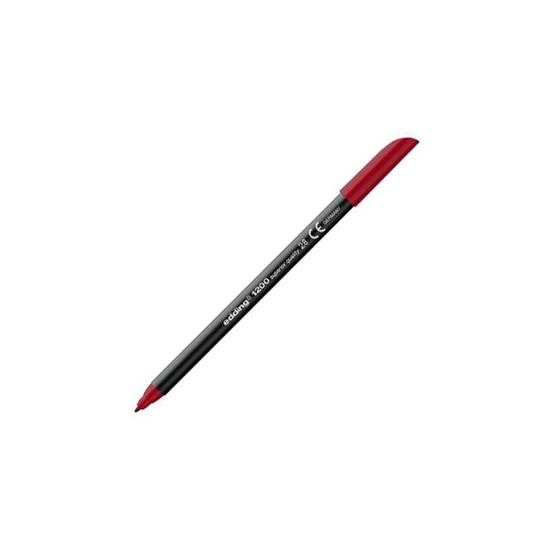 (1200-28) EDDING ROTULADOR 1200 PUNTA FINA ROJO INGLÉS