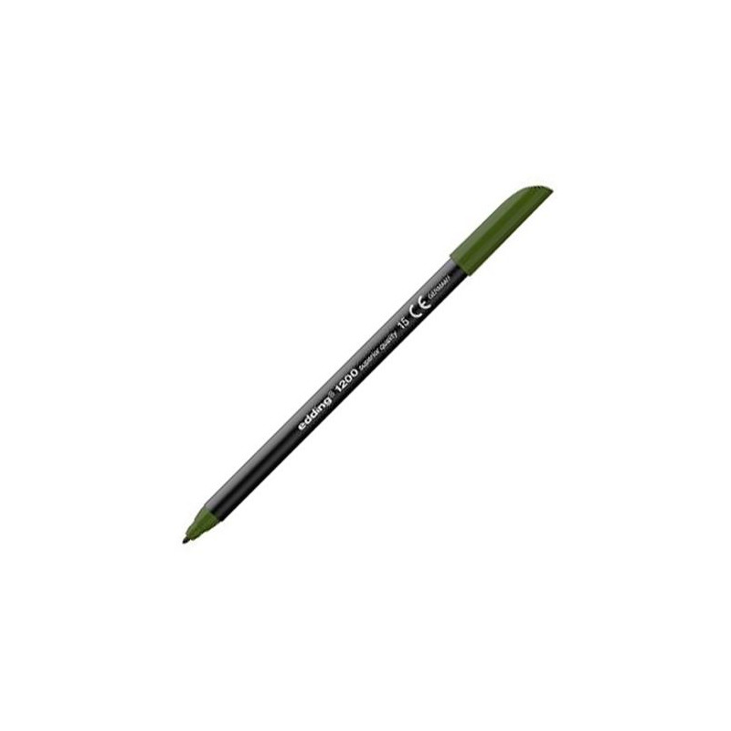 (1200-15) EDDING ROTULADOR 1200 PUNTA FINA VERDE OLIVA
