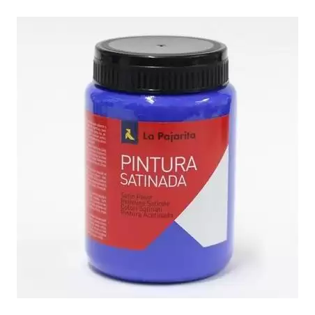 (110713) LA PAJARITA TÉMPERA ESCOLAR BOTE DE 375ML SATINADA AZUL ULTRAMAR L-11