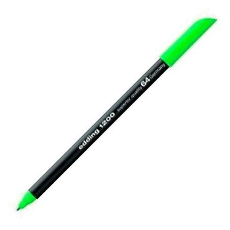 (1200-64) EDDING ROTULADOR 1200 PUNTA FINA VERDE NEÓN