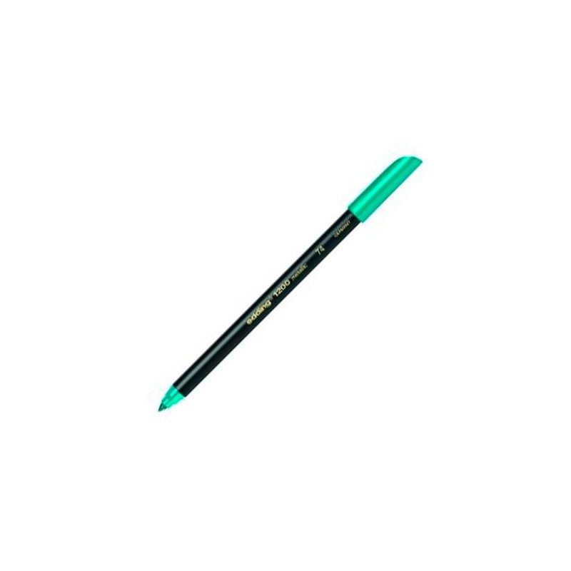 (1200-74) EDDING ROTULADOR 1200 PUNTA FINA VERDE METÁLICO